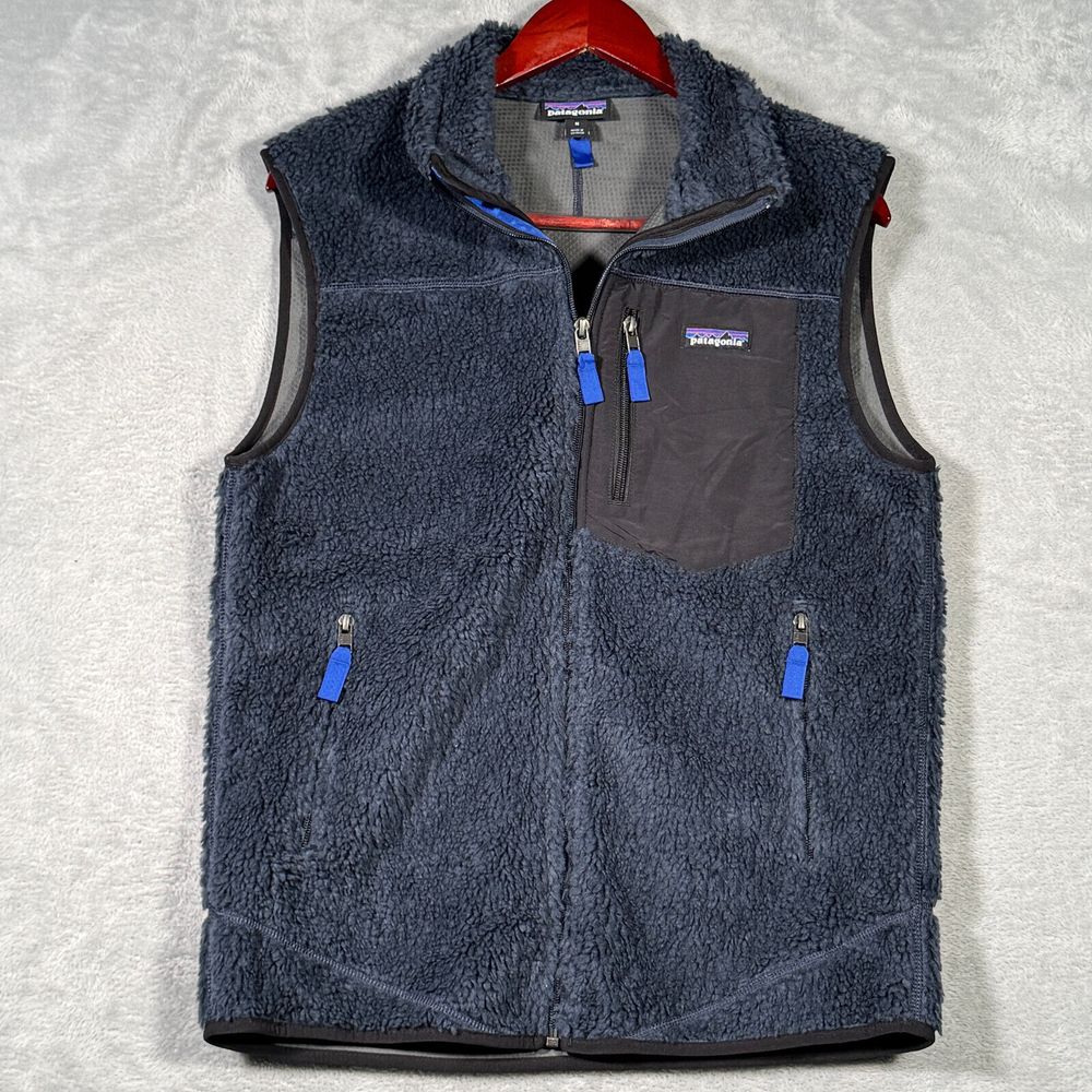 Patagonia Vest Mens Medium Blue Classic Retro X Deep Pile Sherpa